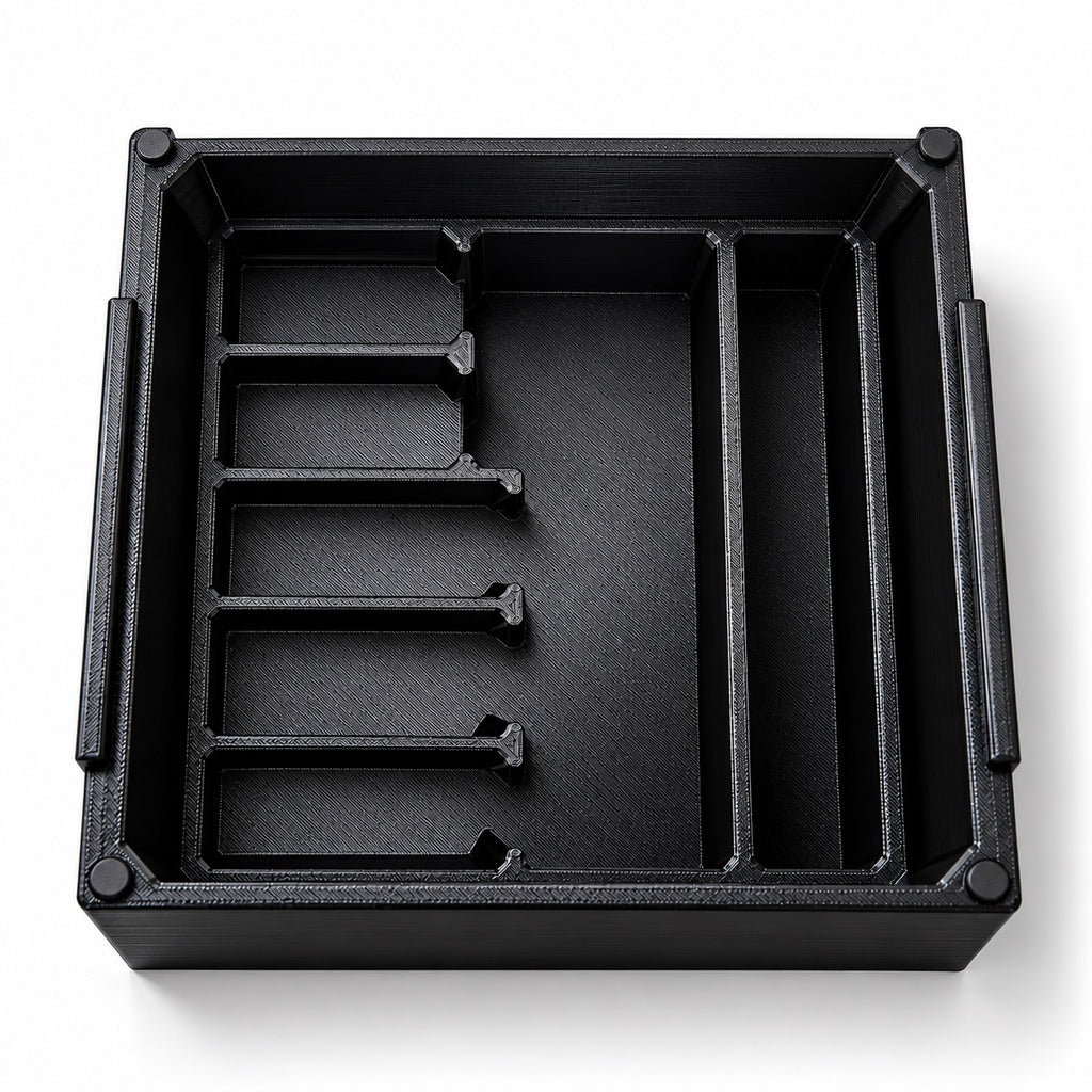 5 Vial Storage Container - Black