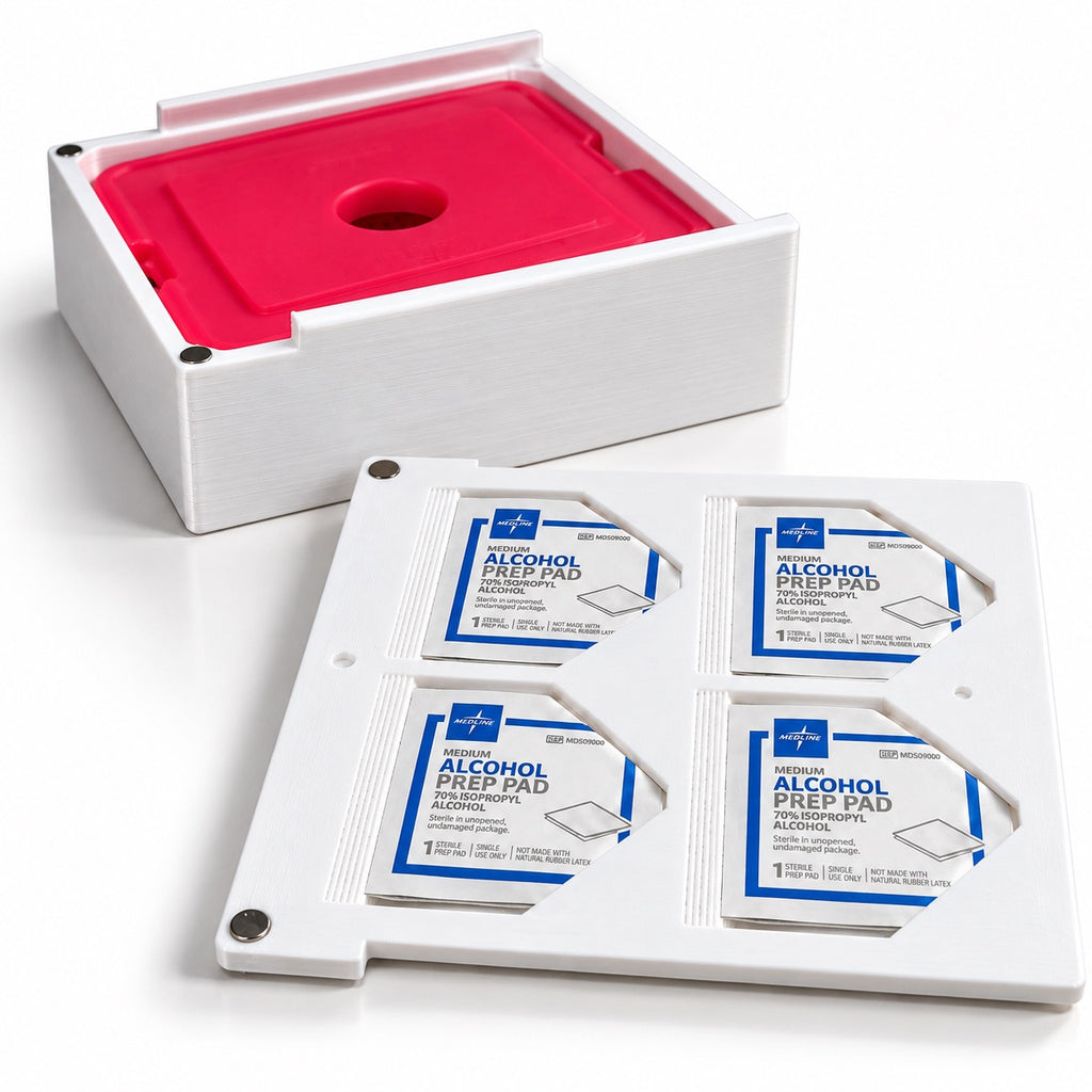 5 Vial Storage Container - White